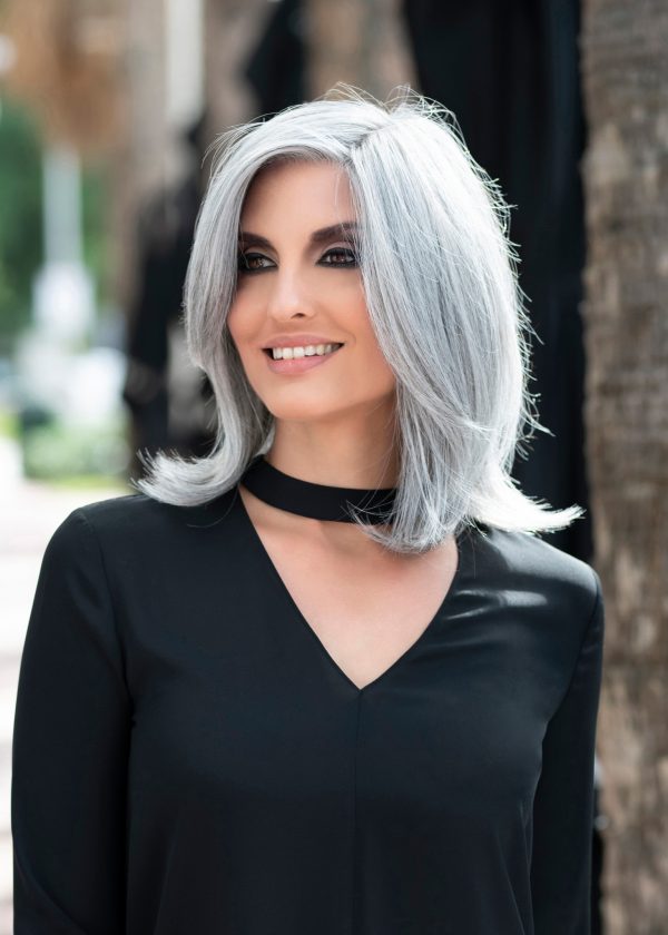 Zoey By Envy, Lace Front, Human Hair Synthetic Blend Wig - Image 12