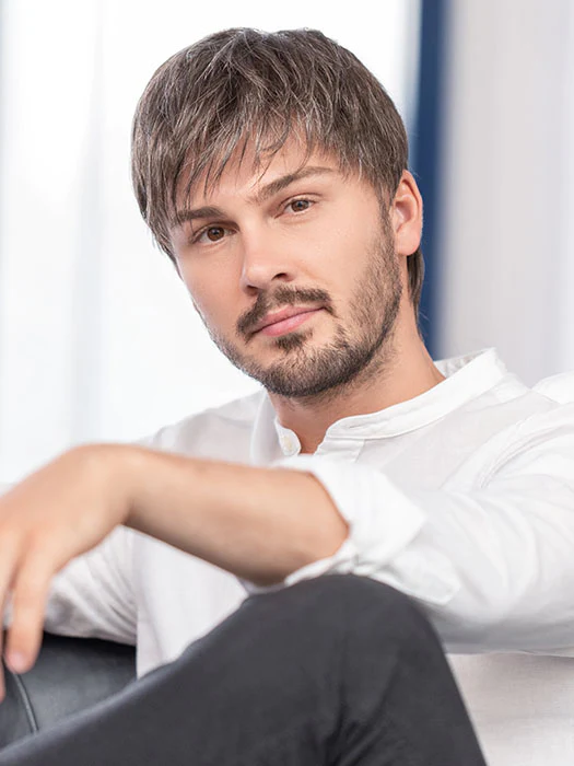 Roger 5 Stars by Ellen Wille, Mono Top, Mens Full Synthetic Wig - Image 8